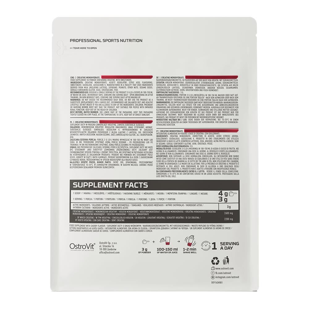 Kirsi Kreatiin Monohüdraat