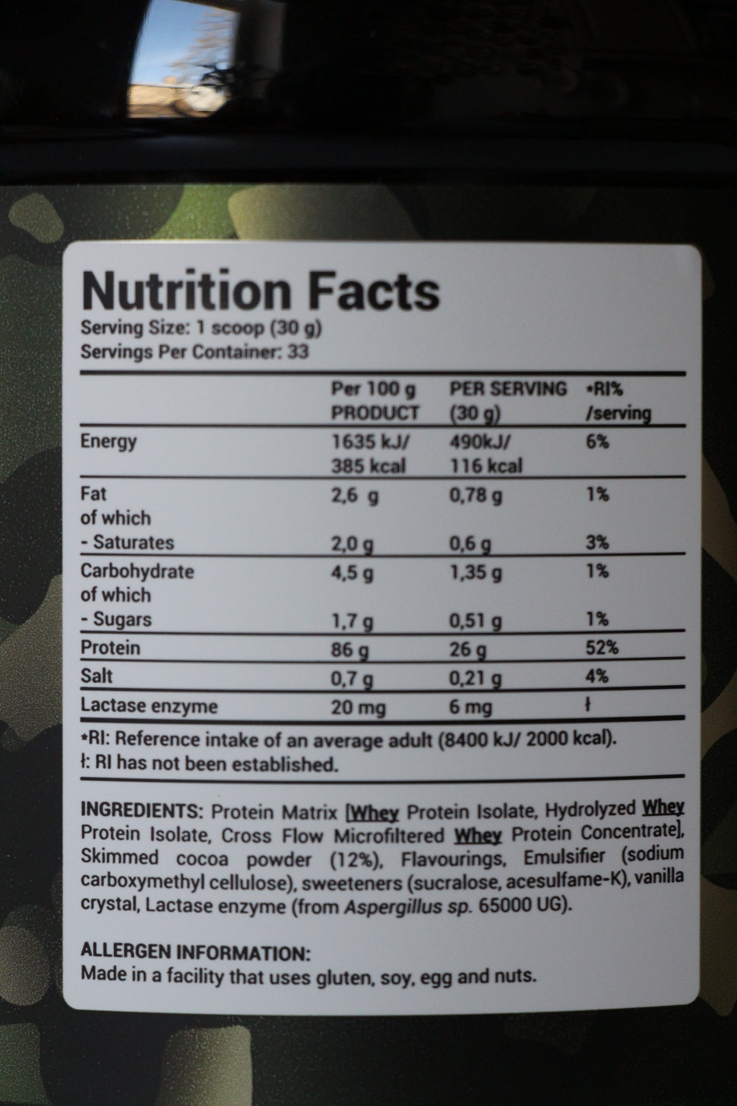 A1 Cookies&Cream vadakuisolaat 1kg