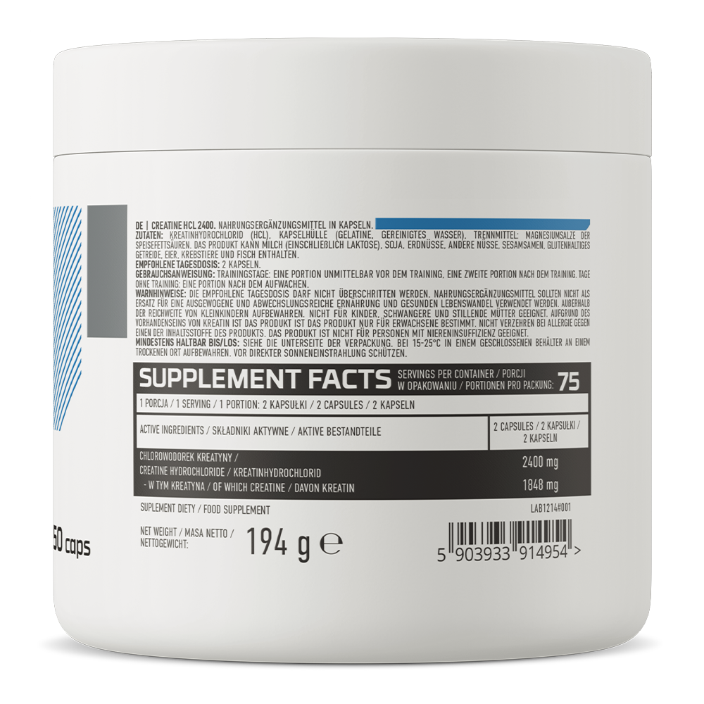 Kreatiin HCl 150 kapslit