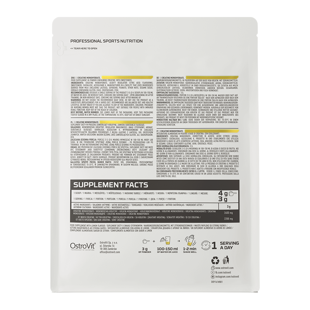 Sidruni Kreatiin Monohüdraat