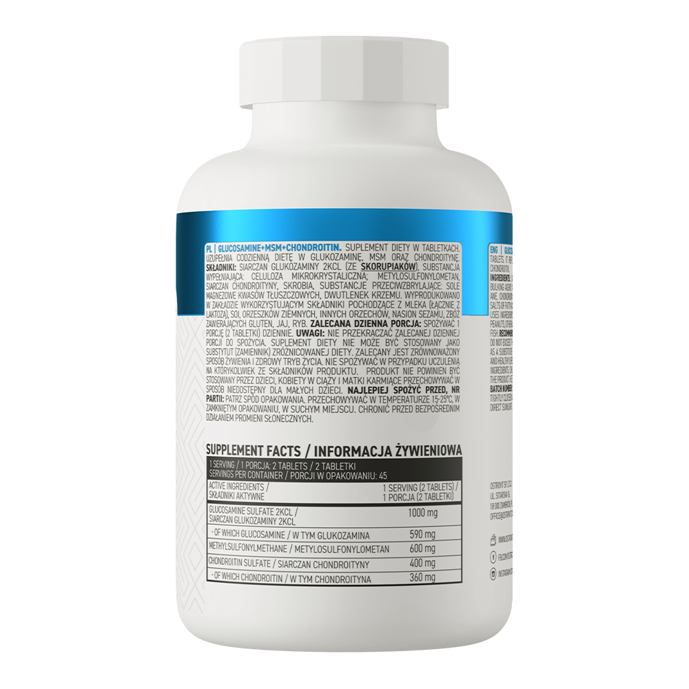 Glucosamine + MSM + Chondroitin 90 tabletti