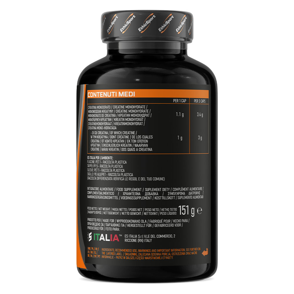 EthicSport Kreatiin Monohüdraat 120 kapslit