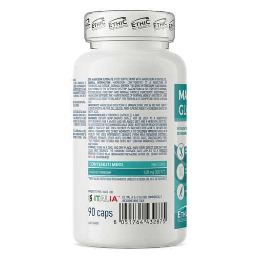 EthicSport Magneesium Glütsinaat 90 kapslit